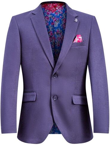 Elie Balleh Men’s Solid Blazer and Sports Coat, Premium Stylish & Comfortable with Natural Stretch, Distinctive Design, White X-Large in Saudi Arabia