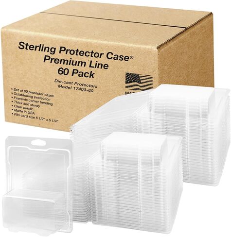 Sterling Protector Case Model 17403 Premium Line 20 Pack for Hot Wheels Premium Diecast, Fits Card Size 6.5 x 5.25 inches Durable Acid-Free Clear Storage Clamshell in Kuwait