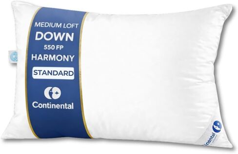 Continental Bedding 550 Goose Down Sleeping Bed Pillow, King (Pack of 1), White in Kuwait
