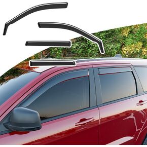 Xipoo Side Window Visor Diflector-متوافق مع استبدال Chevy Silverado & GMC Sierra 1500 Crew Cab Presor لعام 2019-2025 Silverado Accessories in Kuwait