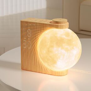 Sunrise Alarm Clocks for Heavy Sleepers,Night Lamp Clocks for Bedrooms with Moon Light,10 Light Effects,30/60/90 Timer,10 Sleep Nature Sounds,15 Ringtones,12 Volume Control with Snooze Function in Kuwait