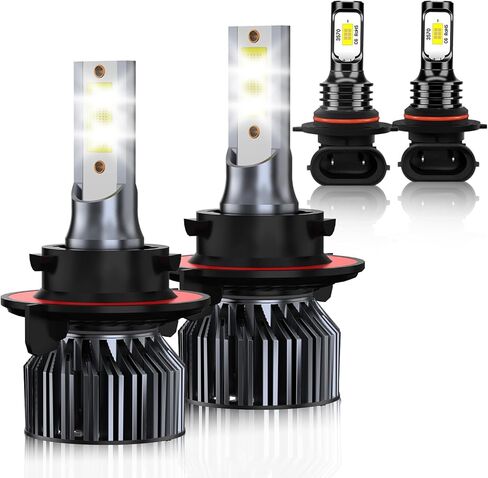 Compatible For Ford F150 2015 2016 2017 2018 2019 2020, 40000LM 600% Brighter 9005/HB3 High Beam H11/H8 Low Beam + 9140 Fog Lights 6500K White 1:1 Size Replacement,Pack of 6 in Saudi Arabia