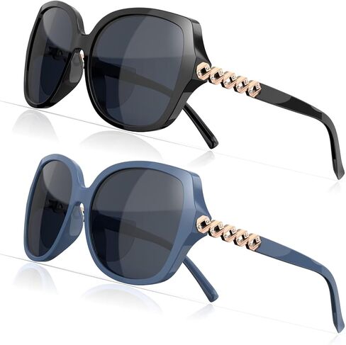 Liansan 2 Pack Bifocal Reading نظارات شمسية للرجال - الاعوجاج في الهواء الطلق حول القارئ الرياضي للنظارات الشمسية UV400 حماية شمس القراء in Kuwait