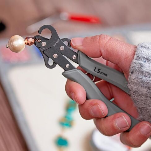 Beadsmith خطوة واحدة-قم بإنشاء وتقليم حلقات ثابتة 1.5 مم للمجوهرات ، استخدم مع سلك حرفي 18-26 جرام in Saudi Arabia