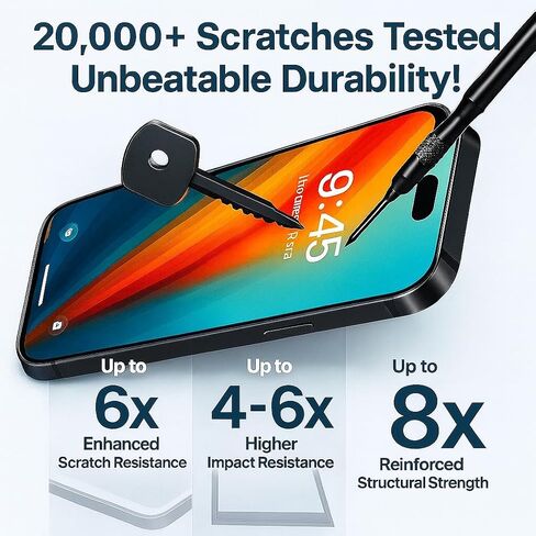 واقي الشاشة متوافق مع iPhone 16 PRO MAX SHITROFPRINCED GLASS SCREET PROTEROTURE-6.9 بوصة تغطية حافة ، 9H+ صلابة ، وضوح مضاد للخدش ، خالية من الفقاعات ، ودية للحالة (3 عبوات) in Saudi Arabia