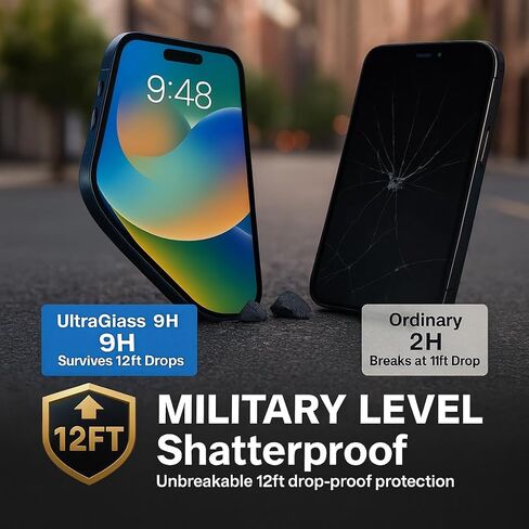 واقي الشاشة متوافق مع iPhone 16 PRO MAX SHITROFPRINCED GLASS SCREET PROTEROTURE-6.9 بوصة تغطية حافة ، 9H+ صلابة ، وضوح مضاد للخدش ، خالية من الفقاعات ، ودية للحالة (3 عبوات) in Saudi Arabia