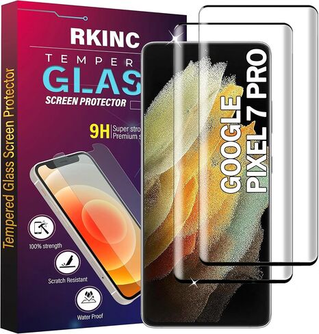 RKINC Screen Protector [3-Pack] for Google Pixel 6, Tempered Glass Film Screen Protector, 0.33mm [LifetimeWarranty][Bubble-Free][Anti-Scratch][Anti-Shatter] in Saudi Arabia