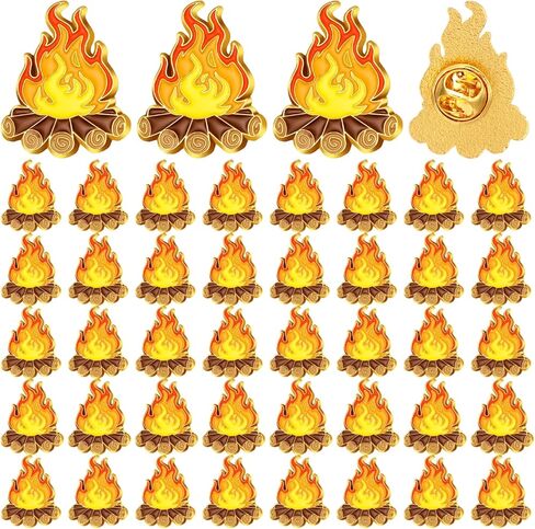 12 PCS Campfire Monicel Label Pins Camping Brouches Brouches Camping Badge لمحبي الطبيعة الفريد من نوعها للمغامرة في الهواء الطلق للمتنزهين والمخيمين in Kuwait