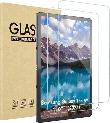 Screen Protector 2 Pack for Samsung Galaxy Tab A9 Plus 11 Inch 2023, Super Thin, Anti Scratches finger pritns & Blue Light, Easy to Put on in Kuwait