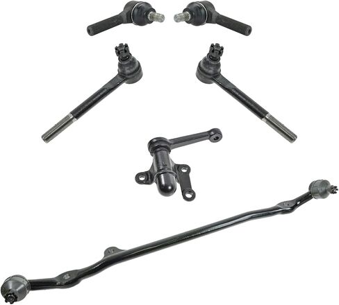 TRQ Front Driver & Passenger Side Steering Kit Center Link Arm & Bracket Assembly Tie Rod متوافق مع 1989-1995 Toyota Pickup in Kuwait