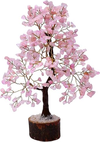 Gomti Chakra Crytal Tree Chakra العلاج الطبيعي الأحجار الكريمة كريستال بونساي شجرة المال الحظ لحسن الحظ والثروة والازدهار ديكور المنزل والمطبخ هدية روحية (Gomti Chakra 60 خرزة)، 9-12 بوصة in Kuwait