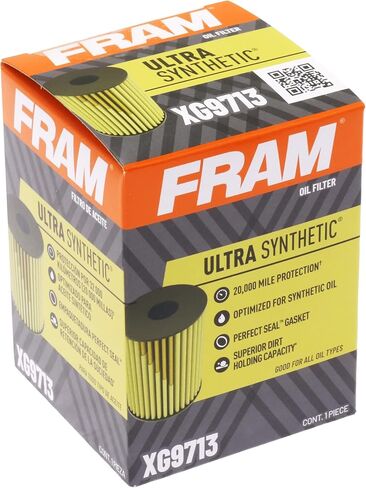 فلتر الزيت البديل FRAM Tough Guard TG9713 مع SureGrip، مصمم لتغييرات الزيت التقليدية والاصطناعية ذات التدفق الكامل التي تدوم حتى 15 ألف ميل (عبوة من قطعة واحدة) in Saudi Arabia