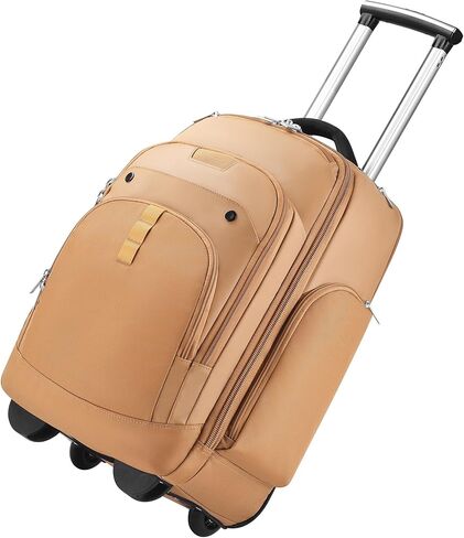 Rolling Laptop Bag with Wheels, Adjustable 13-17.3 Inch Computer Travel Backpack for Men & Women, Wheeled Work Bag, Carry-on Luggage in Saudi Arabia