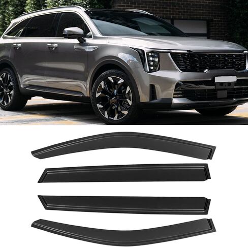 Window Vissors Tape-On Side Rain Guards for 2003-2009 Toyota 4Runner-4 PCS Sun Wind Air Side Deflective Shields in Saudi Arabia