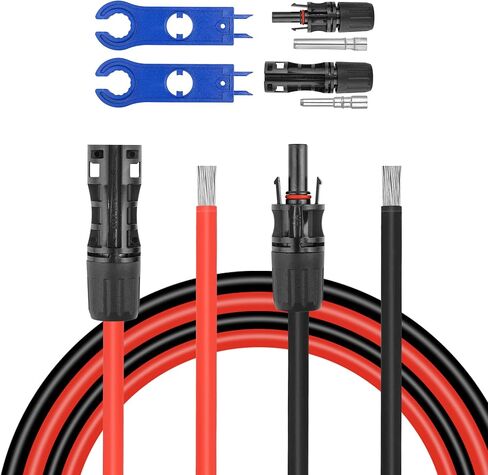 10 أقدام 10AWG كابل تمديد لوحة الطاقة الشمسية ، سلك امتداد 10 أقدام ، 5 أقدام و 10 أقدام و 30 قدمًا 30ft 50ft 50ft in Kuwait