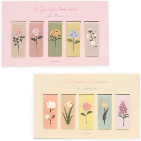 Monolike Magnetic Bookmarks The Flower Ver.2, Set of 5 in Kuwait