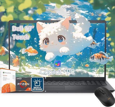 جهاز كمبيوتر محمول من Dell Inspiron 3000 Series ، 15.6 "FHD Touchcreen ، Intel Core I5-1135G7 ، RAM 16GB DDR4 ، تخزين 1 تيرابايت (512 جيجابايت SSD+500GB HDD) ، كاميرا الويب ، قارئ بطاقة SD ، WI-FI ، Windows 11 Home ، Black in Kuwait