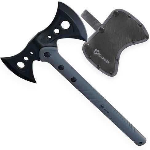 Reapr Versa Camp Axe 10.75" Outdoor Multitool with Pry Bar, Nail Puller, Hammer, Wrench Set, Bottle Opener & Sheath, Non-Slip Handle, Great for Camping, Hiking, and Survival Kits in Kuwait