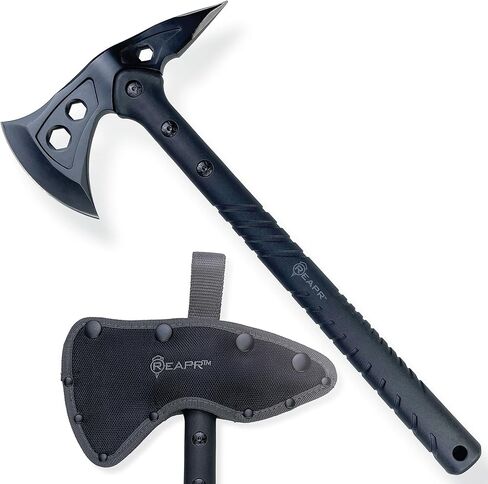 Reapr Versa Camp Axe 10.75" Outdoor Multitool with Pry Bar, Nail Puller, Hammer, Wrench Set, Bottle Opener & Sheath, Non-Slip Handle, Great for Camping, Hiking, and Survival Kits in Kuwait