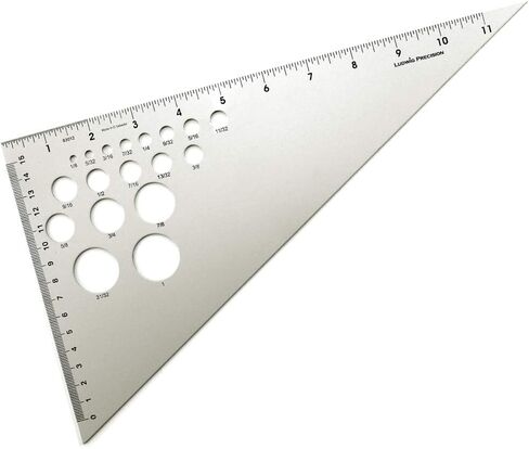 Ludwig Precision 10 "30-60-90 DEGREE ALUMINIM TRIANGELE ، 83010 in Kuwait