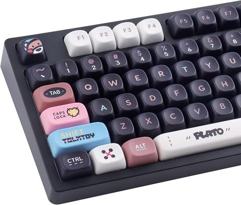 Tsungup PBT Rainbow Candy Keycaps,126 Keys MOA Cute Gummy Bear Custom Keycaps 100 Percent Keyboard,Dye Sublimation Key Caps Keyboard Keycap Set for MX Switches Mechanical in Kuwait