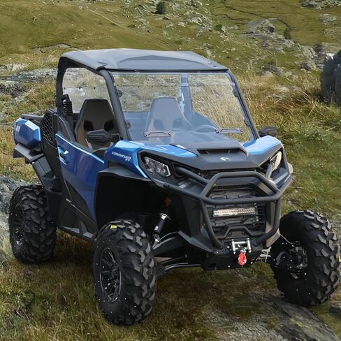 A & UTV PRO Front Full Windshield for 2021 2022 2023 Can Am Commander 1000/ MAX Window Accessories, Clear Tough Windscreen, Hard Coated Polycarbonate Construction | 250x Stronger Than Glass in Saudi Arabia