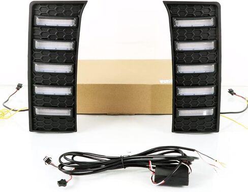 سيارة LED مصباح الضباب أضواء النهار الجري DRL ل 2014-2021 تويوتا تندرا بدوره إشارة القيادة ضوء Daylihgts كشافات in Kuwait