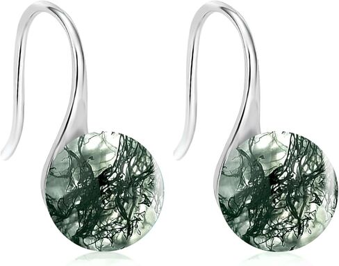 Genuine Turquoise Earrings for Women Drop 925 Sterling Silver Green Gemstone Ball Dangle Earring Jewelry for Her Wife Mother in Saudi Arabia