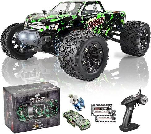 TENSSENX 40km/H 1:18 مقياس 4x4 RC Monster Truck-بطاريتين قابلتين للشحن ، لعبة 2.4 جيجا هرتز على الطرق الوعرة لجميع الأعمار in Kuwait