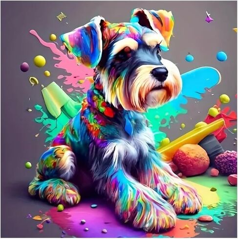 FHBUBPUP 5D Diamond Painting Kits for Adults, Cat and Mouse Diamond Art Kit, Beginners DIY Round Full Diamond Dots Painting Art, Craft Gift Suitable for Home Wall Decoration 12×12Inch in Kuwait