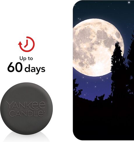 Yankee Candle Car Powerged Spurser Diffuser Diffile | منتصف الليل ياسمين سيارة معطر | يدوم ما يصل إلى 60 يومًا | 1 العد in Saudi Arabia