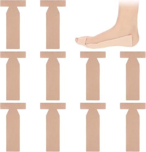 5Pcs T Shaped Turf Toe Brace for Big Toe, Adhesive Big Toes Bandage Elastic Toes Straighteners Turf Wrap for Women Men in Saudi Arabia