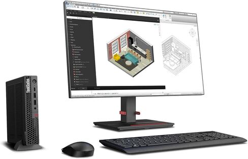 Lenovo ThinkStation P3 Tiny Workstation Mini Desktop (Intel i9-14900 vPro, T400 4GB, 16GB DDR5, 256GB PCIe SSD, WiFi 6, Bluetooth 5.3, RJ-45, 1x DP; 3X mDP, Win 11 Home) w/DKZ USB Port Expander in Saudi Arabia