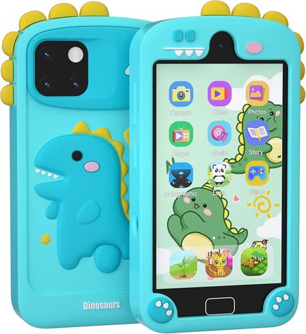 Kids Smart Phone for Girls, 4.0" Touchscreen Dual Camera Cell Phone, Toddler Preschool Learning Educational Toys Birthday Gifts for Age 3 4 5 6 Year Old, Music Player, Puzzle Games, 32GB(Pink) in Kuwait