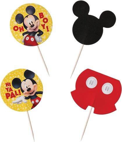 Amscan Assorted Picks-Pack of 24-Perfect for Kids' Parties, Cupcakes & Decorations, 3.5", Multicolor in Saudi Arabia