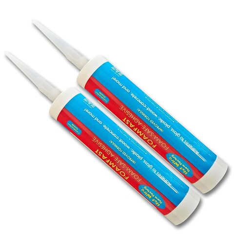 FoamFast Adhesive | Elastic, Non-Toxic, One-Component, Construction-Grade, Non-Expanding | for EPS, XPS Foam, Ceramic, Stone, Metal, Concrete, Drywall, Wood - 10.1 fl oz in Kuwait