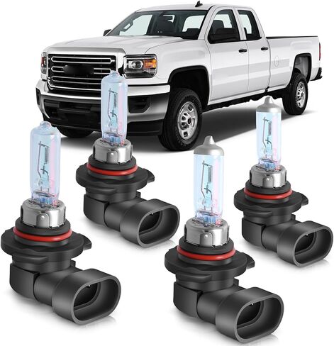 Sonata Halogen Headlight Bulbs Fit for 2015-2022 Hyundai Sonata 9005 High Low Beam Combo, Ultra Bright 3800K 12V-100W, Pack of 4 in Kuwait
