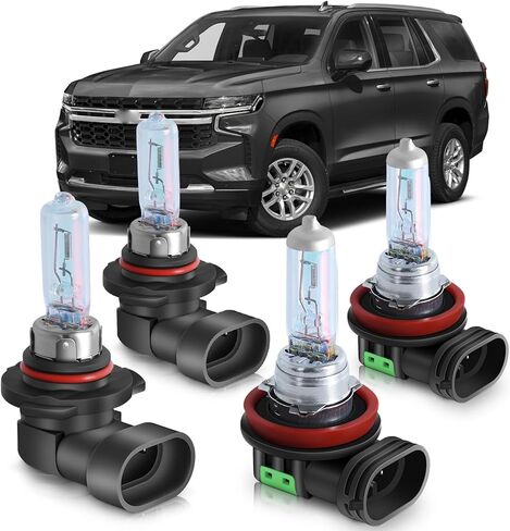 Sonata Halogen Headlight Bulbs Fit for 2015-2022 Hyundai Sonata 9005 High Low Beam Combo, Ultra Bright 3800K 12V-100W, Pack of 4 in Kuwait