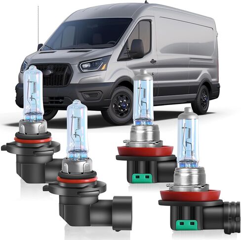 Sonata Halogen Headlight Bulbs Fit for 2015-2022 Hyundai Sonata 9005 High Low Beam Combo, Ultra Bright 3800K 12V-100W, Pack of 4 in Kuwait