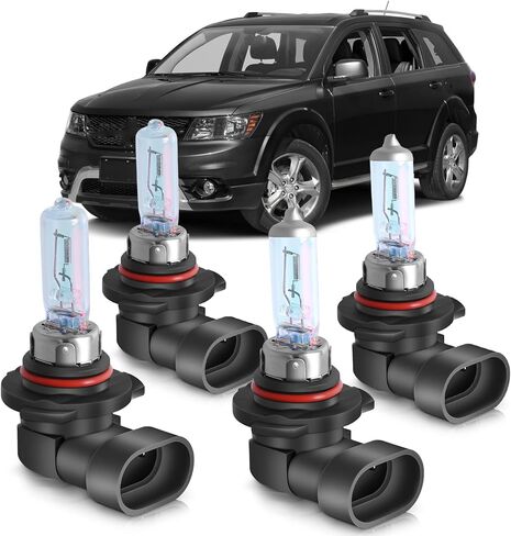Sonata Halogen Headlight Bulbs Fit for 2015-2022 Hyundai Sonata 9005 High Low Beam Combo, Ultra Bright 3800K 12V-100W, Pack of 4 in Kuwait