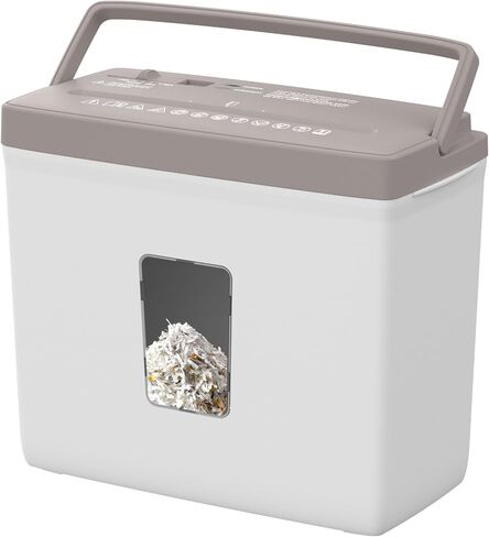 Paper Shredder for Home Use,5 Sheets Small Cross Cut Paper Shredder,P-4 Security Level with 2.38-Gallon Basket, 4-Mode Design-Durable & Fast and Jam Proof for Home Office Utilization in Saudi Arabia