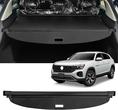 AUXKO Retractable Cargo Cover for Lincoln MKX 2018-2016, Trunk Cargo Cover Luggage Security Shade Cover for Lincoln Nautilus 2023-2019 Shielding Shade Anti-Peeping Luggage Privacy Screen, Carbon Fiber in Kuwait