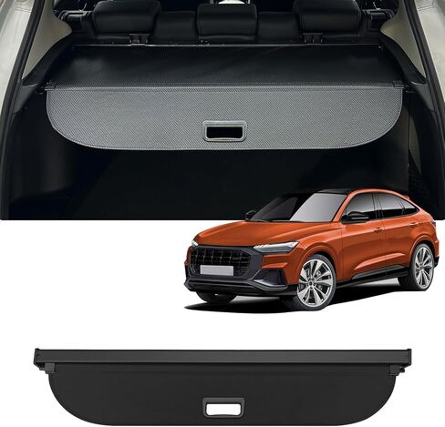 AUXKO Retractable Cargo Cover for Lincoln MKX 2018-2016, Trunk Cargo Cover Luggage Security Shade Cover for Lincoln Nautilus 2023-2019 Shielding Shade Anti-Peeping Luggage Privacy Screen, Carbon Fiber in Kuwait