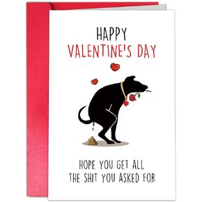 TQDAIKER Funny Valentines Day Card for Boyfriend ، بطاقة الذكرى السنوية للحرب النجوم من صديقتها ، فكاهة ، بطاقة Darth Vader لها ، "أنت السبب في أنني لا أستطيع التنفس" in Kuwait