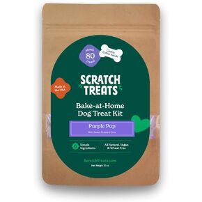Peanut Butter Bake-at-Home Dog Treat Kit, Made in The USA, All-Natural Mix, Cutter Included, Makes Approx 90 Treats in Saudi Arabia