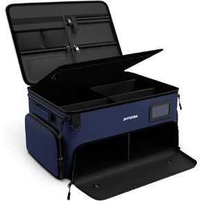 منظم صندوق الجولف، حقيبة إكسسوارات الجولف بطبقتين للرجال، منظم تخزين جولف السيارة مقاوم للماء مع حجرة لزوجين من الأحذية، هدايا الجولف للرجال والنساء، أسود in Kuwait