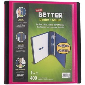 Staples Better Binder Heavy-Duty View, Blue, 1000-Sheet Capacity, 5" (Ring Diameter) in Kuwait