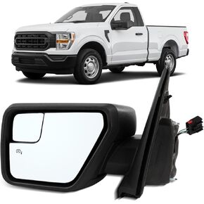 OCPTY Towing Mirror Fit For 2004 2005 2006 For F150 Pickup Truck Towing Mirrors Power Heated Right Passenger Side Tow Mirror With Turn Signal Light With Black Housing in Kuwait