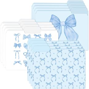 12Pcs Coquette Pink Bow File Folders, Letter Size Bowknot Decorative File Pockets with 1/3 Cut Tab Pretty Colored Folders for Office Home Classroom Supplies Documents Paper, 8.9 x 11.6 Inch in Kuwait