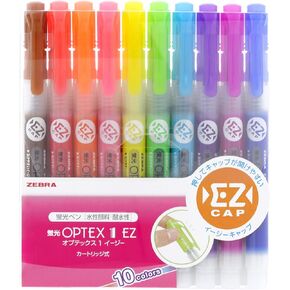Zebra Optex 1 EZ Pink Highlighter, 10 Count B-WKS11-P in Kuwait